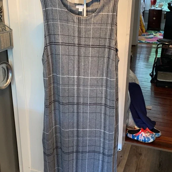 #10) J.Jill ponte knit sleeveless dress .
Worn twice - Picture 1 of 6